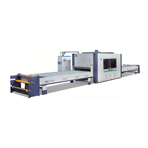 Presse à membrane sous vide PVC à pression positive et négative pour portes en bois automatiques avec deux palettes, contrôlée par PLC, <span class=keywords><strong>pompe</strong></span> 140L - Product Image 1