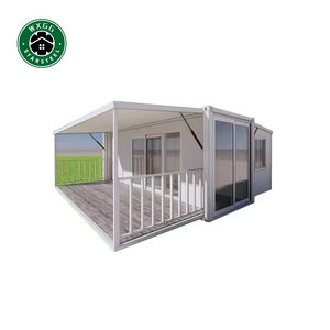 Maisons modulaires préfabriquées pliables de 20 pieds et 40 pieds, prêtes à l'emploi en Chine, maisons conteneurs extensibles préfabriquées à vendre - Product Image 1