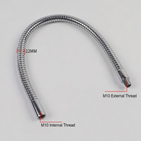 Tube flexible col de cygne en acier/fer pour lampe d'outillage, tuyau métallique réglable, support de lampe de travail - Fourniture directe usine