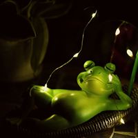 Statues de jardin solaires Usa Mairun, nouvelles décorations en résine pour la maison, grenouille, salon, bureau, véranda, décoration de bureau, lumières LED, extérieur, 20 mm