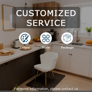 Silla de Lujo con Respaldo para Sala de Estar, Computadora, Salón de Uñas, Dormitorio, Tocador, Taburete de Maquillaje - Product Image 5