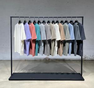 เสื้อยืดสตรีทแวร์สไตล์วินเทจสีขาวฟอกทรงโอเวอร์ไซส์ไซส์ใหญ่พิเศษแขนสั้นแบบสั่งทำ - Product Image 3