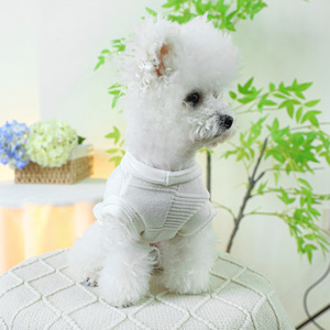 Vêtements d'été brodés pour animaux de compagnie en gros – Adorable gilet pour <span class=keywords><strong>chien</strong></span>, chemise pour chat, t-shirt pour <span class=keywords><strong>chien</strong></span> avec anneau en D, <span class=keywords><strong>manteau</strong></span> pour Pug et Yorkie - Product Image 3