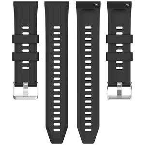 Factory Wholesale Universal 18MM 22MM Soft Silicone <b>Bands</b> with Silver Buckle Comfortable for Watch 6 41MM Soft Breathable Strap - Product Image 2
