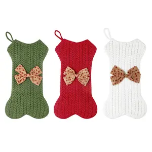 Wholesale New Delicate Cute Garden Tree Wall Decoration Knit Fillers Christmas Stocking Hooks