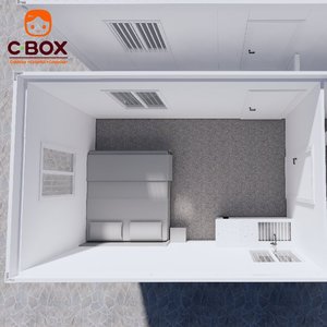 Cbox Casa Prefabricada Modular Desmontable de 3 Dormitorios y 20 Pies, Estilo Hotel de Lujo, Villa, Apartamento, Casa Contenedor Moderna - Product Image 3