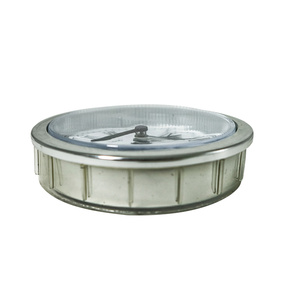 Mini accesorios de reloj de mesa DIY | Inserto de reloj de cuarzo de 61mm, segundo movimiento de salto, tarro de campana con incrustaciones circulares - Product Image 3