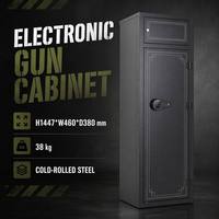 Caja Fuerte Electrónica con Contraseña para Armas, Llaves de Emergencia, Luz LED, Acero Laminado en Frío, Almacenamiento de Artículos Largos, para Hogar, Oficina, Comercial