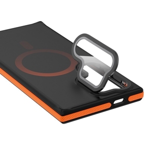 Étui de téléphone magnétique bicolore en TPU avec support d'objectif pour Samsung S22plus S23 ultra S24 <span class=keywords><strong>Japon</strong></span> et Corée du Sud, protection intégrale, finition givrée - Product Image 5