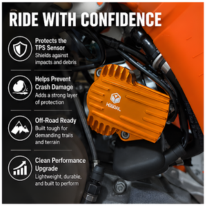 Protezione per Sensore di Posizione Farfalla (TPS) Moto, Copertura Protettiva Valvola Acceleratore per KTM 250 300 EXC XCW XC-W TBI <span class=keywords><strong>24</strong></span> - Product Image 2