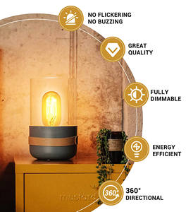 Ampoule à incandescence Edison E27/E26 Vintage doré luminaire créatif pour salle de restaurant <span class=keywords><strong>abat</strong></span>-<span class=keywords><strong>jour</strong></span> à filament Vintage créatif - Product Image 6