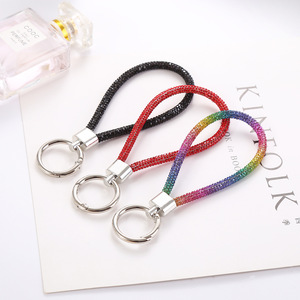 Bling Crystal Rhinestone Wristband Wristlet Keychain <strong>Ring</strong> Glittering Wrist Strap <strong>Key</strong> Chains Accessories Car <strong>Key</strong> Fob <strong>for</strong> <strong>Women</strong> - Product Image 5