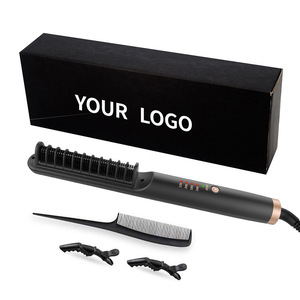 Multi Styler Hair Straightener And Curling Iron With Negative Ion Tourmaline Ceramic Plate For Straight And Curly Hair - Product Image 5