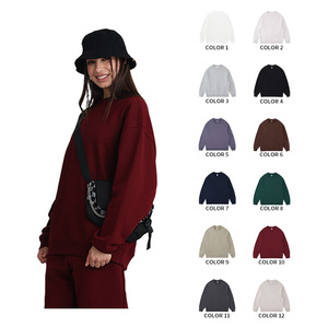 Nouveau Sweat-shirt Homme à Capuche Tricoté Uni Teint, Qualité Supérieure, Grammage Lourd 510 g/m², Coupe Oversize 2026 - Product Image 4
