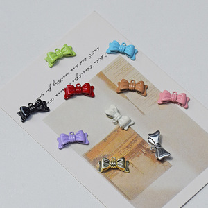 Breloques nœud papillon en alliage de zinc, petits pendentifs exquis pour la fabrication de bijoux DIY, accessoires de mode unisexes - Product Image 4