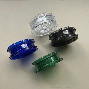 Trituratore per Erbe in Plastica Trasparente Durevole, Utensile Promozionale con Denti Piatti per Macinare, Frantumatore di Tabacco, Modello IGOMYQ01 Marca Keyi - Product Image 3