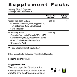 Cápsulas Quemagrasas con Extracto de Té Verde y EGCG, Suplemento Personalizado para el Control de Peso en Adultos - Product Image 6