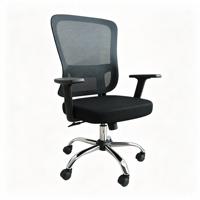 Chaise de bureau ergonomique en maille, avec accoudoirs fixes et hauteur réglable, pivotante, pour personnel, approvisionnement direct usine, vente en gros