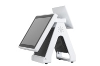 Système de point de vente à double écran OEM ODM, coque en alliage d'aluminium, tout-en-un, caisse enregistreuse, WIFI, Bluetooth, points de vente tactiles, machine de point de vente