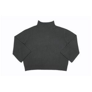 OEM personnalisé femmes pull à col haut mince laine-cachemire coupe ample manches longues mode - Product Image 2