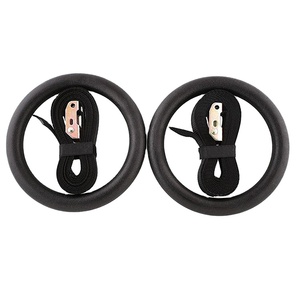POWERMAN FITNESS Bagues en bois de bouleau/pin de qualité commerciale, lot de <span class=keywords><strong>deux</strong></span> avec suspension <span class=keywords><strong>à</strong></span> boucle - Product Image 5