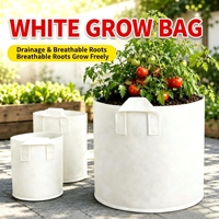 Sac de culture rond en tissu blanc de 6 gallons, de haute qualité et durable, pour pépinière, serre et transplantation d'arbres - Fournisseur d'usine