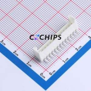 W200110K-13PW2113 Wire-to-Board Pin Header Bent Lead Through Hole,P=2mm Connector 1x13P 2mm Right Angle Insert HY - Product Image 1