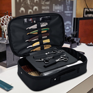 Estuche Profesional <span class=keywords><strong>WangDa</strong></span> para Tijeras de Peluquería, Multifuncional, de Nailon Negro con Cierre, para Brochas, Herramientas de Peluquería y Estilismo - Product Image 2