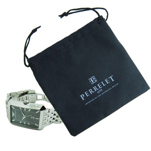 Pochette pour téléphone en microfibre avec logo imprimé, pochette à cordon personnalisée en microfibre pour bijoux - Product Image 2