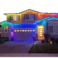 Luz LED Permanente para Exteriores, Iluminación Navideña, Luz Puntual LED de Color RGB