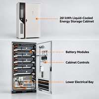Armoire de batterie ESS à refroidissement liquide de grande capacité pour les projets de stockage à l'échelle industrielle et utilitaire, service de fourniture