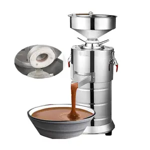 Small production 15-20 kg / h butter chili sauce stainless steel colloid mill peanut butter maker machine