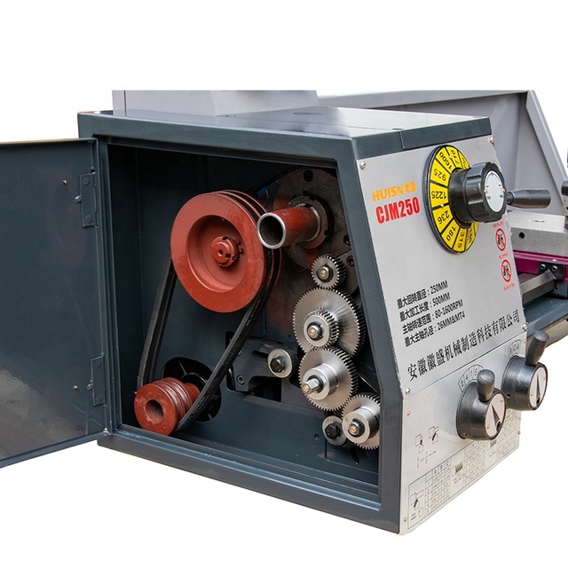 HUISN HS250-G Manual Lathe Machine Price Turning Metal Manual Mini Lathe Machine