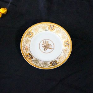 7 بوصة المنتجات الساخنة لوحات السيراميك العظام الصين الجديدة الذهبي زهرة لوحة - Product Image 3