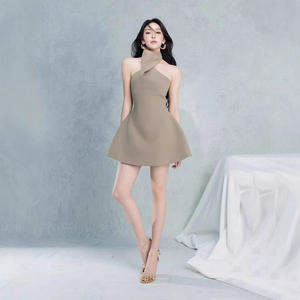 جودة عالية الفيتنامية المتخصصة جديد مزاجه المشاهير مثير الخصر الرسن فستان تنورة قصيرة - Product Image 4