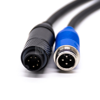 Mini-DIN-Stecker Elektrischer Verbinder 6-polig zu GX12 4-polig Verbinder Luftfahrt GX12 2 3 4 5 6-polig Rundsteckverbinder