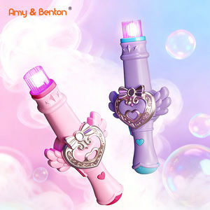 Máquina de Burbujas de Niebla Automática Eléctrica, Máquina de Burbujas de Humo Mágico con Luces de Colores y Música, <span class=keywords><strong>Juego</strong></span> de Burbujas de Niebla para Fiestas, Verano - Product Image 5