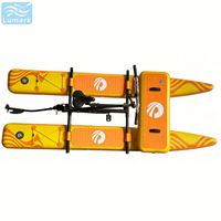Vélo aquatique SUP Long Pontoon 1 personne, cadre en aluminium avec coussin d'air avant haute pression pour complexe hôtelier, pliable, de Chine, Lumark