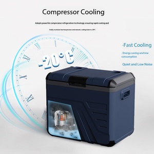 Congelador Portátil Pequeño de Gran Capacidad 35-45L para Auto, Hogar y Exteriores, 12V/24V, con Partición, Material PP, Descongelación Manual - Product Image 2