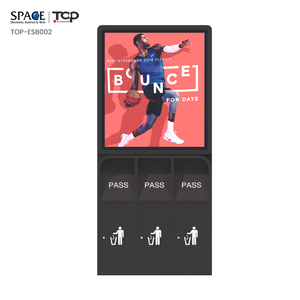 Ngoài Trời Đường Cực Kỹ Thuật Số Biển Quảng Cáo Hiển Thị LED Chiếu Sáng Hộp Thùng Rác Năng Lượng Mặt Trời Bin Quảng Cáo - Product Image 2