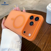 Coque en silicone pour iPhone 17 Pro 17 Pro Max, coque de protection de luxe magnétique, coque de téléphone en silicone souple