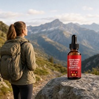 Extrait liquide oral naturel de piment de Cayenne 60 ml avec baies d'aubépine, betterave, curcuma, vitamines D3 et K2 – Complément végétalien