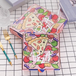 Tùy chỉnh thương mại takeout bao bì dùng một lần bánh pizza hộp cho 6/7/<span class=keywords><strong>8</strong></span>/9/10/11/12-inch Pizza - Product Image 3