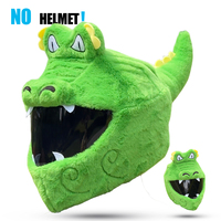 Masque de protection pour casque de moto coupe-vent et respirant, motif crocodile vert amusant, accessoire de motard pour sports et fêtes, vente chaude