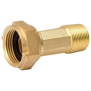 Meteran air kuningan awet tinggi kopling mur Fitting berulir sempurna dengan mur Fitting pipa lapisan Anti korosi - Product Image 1