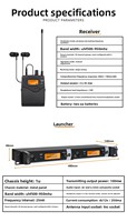 Système de monitoring intra-auriculaire sans fil BHA IEM2050 (lot de 10) pour scène, double canal UHF, garantie usine 12 ans, OEM/ODM, certifié CE/FCC disponible