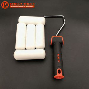 Herramientas Manuales <span class=keywords><strong>para</strong></span> <span class=keywords><strong>Pintar</strong></span> Paredes, Juego de 7 Rodillos y Brochas con Mango de Goma - Product Image 5