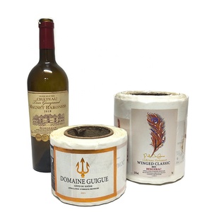 Tùy chỉnh Sticker tiêu chuẩn kích thước tự dính in ấn chai rượu vang nhãn Matte kết cấu giấy vàng lá chai Sticker - Product Image 5