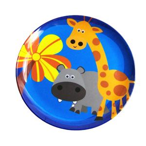 Grand plateau de service rond de 14 pouces avec poignées pour servir des aliments plateaux de luxe pour café cuisine plateau rond en mélamine - Product Image 5