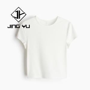 T-shirt ajusté pour femme, décontracté au quotidien, 220 grammes, 91,5 % coton, 8,5 % élasthanne, hauts basiques pour femme, t-shirts extensibles pour femme - Product Image 5